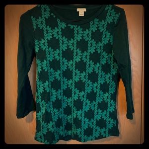 JCrew t-shirt with embroidery front